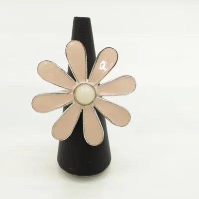 Ring (Pink, Sølv) Ukendt metal