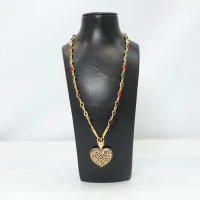 Halsband (Guldfärgad, Flerfärgad) Okänd metall