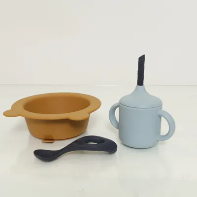 Kinderservies (Bruin, Blauw, Zwart) van Liewood