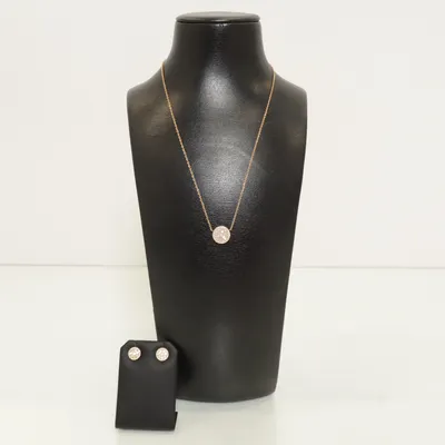 Smyckesset (Guldfärgad, Vit) från Fossil Okänd metall