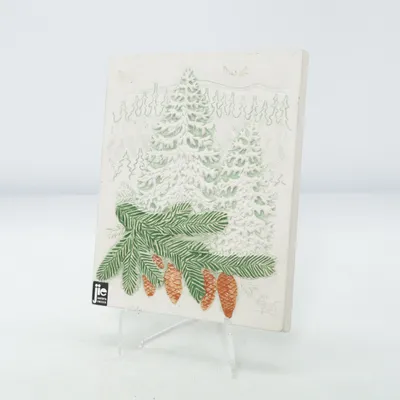 Wall relief (White, Green, Brown) from JIE Gantofta