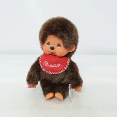Soft toy (Brown, Red) from Monchhichi