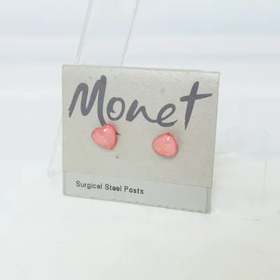 Örhängen (Rosa) från Monet Okänd metall
