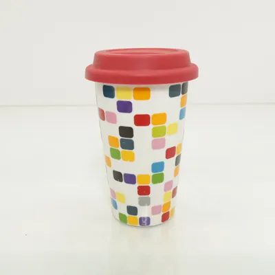 Take away mugg (Vit, Röd, Flerfärgad) från Sagaform