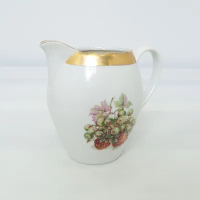 Cream jug (White, Multicolored) from Bohemia