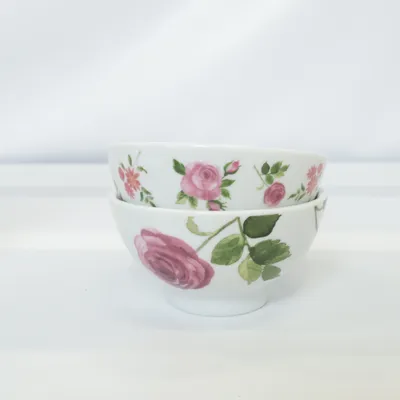 Skål (Vit, Flerfärgad)