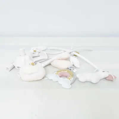 Babymobil (Vit, Rosa, Guldfärgad) från JaBaDaBaDo