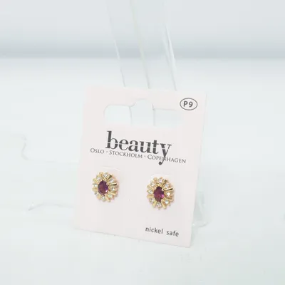Örhängen (Guldfärgad, Röd) från Beauty Okänd metall