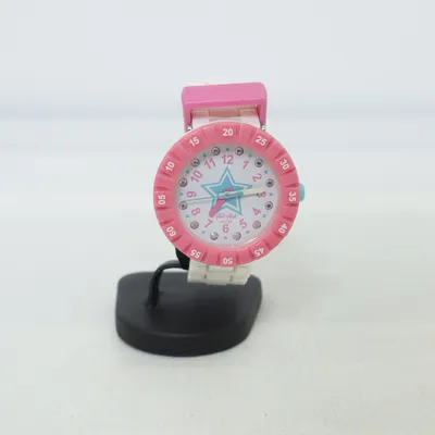 Armbåndsur (Hvid, Pink) fra Flik Flak