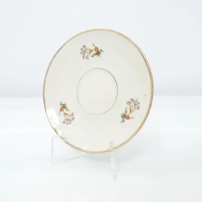 Small plate (White, Gold, Multicolored) from Kobenhavns Porcellains Maleri
