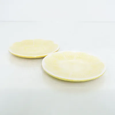 Tallrik (Gul, Vit) från ByOn