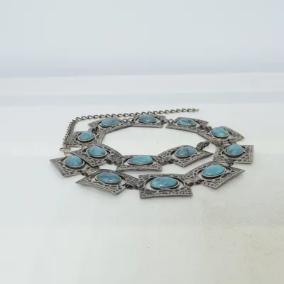 Waist belt (Silver, Turquoise)