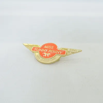 Brooch (Gold, Orange) from Miss Miss Unknown metal