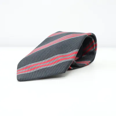 Tie (Black, Red, Gray) from Hemley Silk