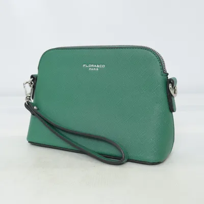 Schoudertas (Groen) van Flora & Co Polyester, Polyurethaan