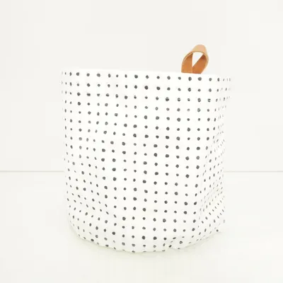 Förvaringskorg (Vit, Svart) från IKEA Polyester