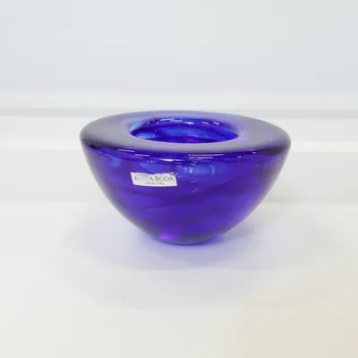 Ljuslykta (Blå) från Kosta Boda