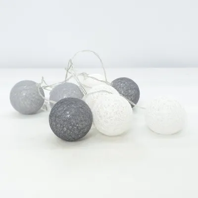 String lights (Black, Gray, White)