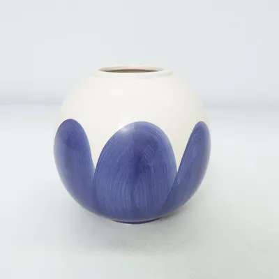 Vase (White, Blue) from Søstrene Grene