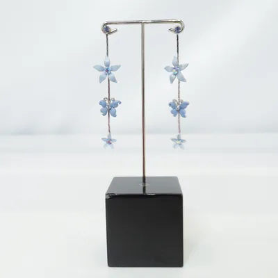 Earrings (Blue, Silver) from Little Things Unknown metal