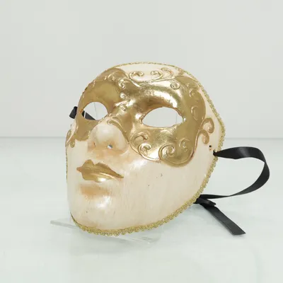 Masquerade mask (Gold, White, Black)