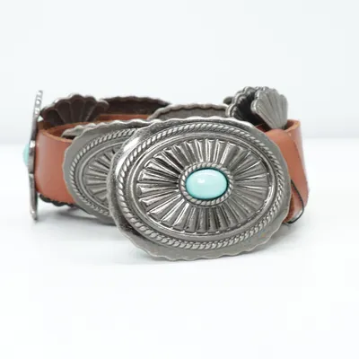 Riem (Bruin, Zilver, Turquoise) van Express Leer