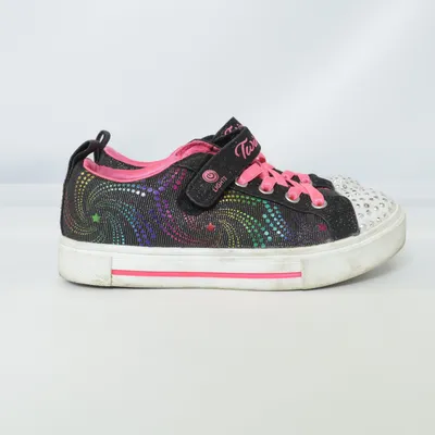 LED-Sneakers (Svart, Rosa, Vit) från Twinkle Toes by Skechers