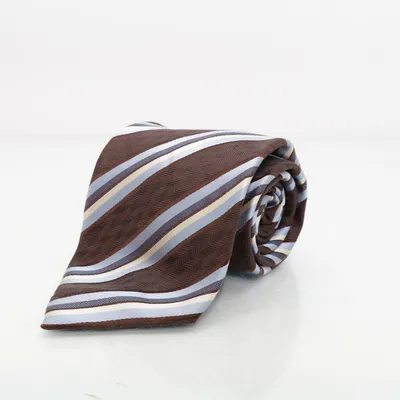 Stropdas (Bruin, Blauw, Wit) van Batistini