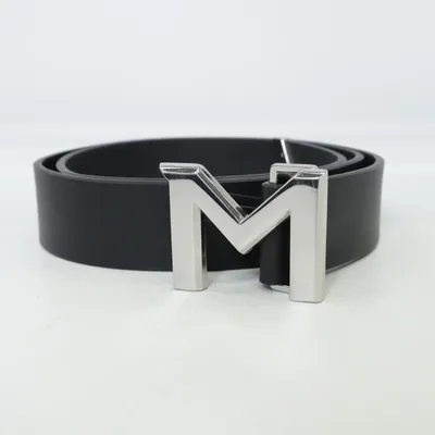 Belt (Black) from Mugler x H&M Leather