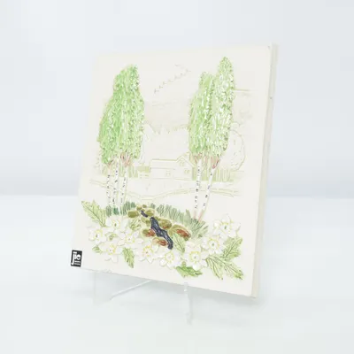 Wall relief (White, Green, Multicolored) from JIE Gantofta