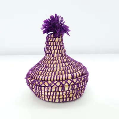 Storage basket (Purple, Beige)