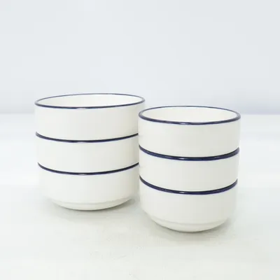Tableware set (White, Blue) from Boss