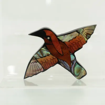 Broche (Bruin, Meerkleurig) Onbekend materiaal