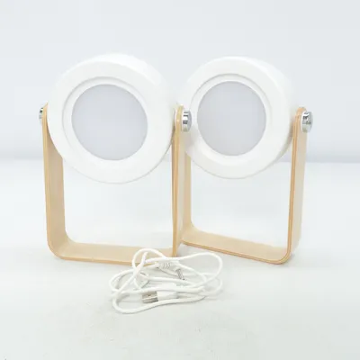 Bordlampe (Hvid, Beige)