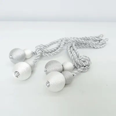 Embrasse de rideaux (Gris, Blanc)
