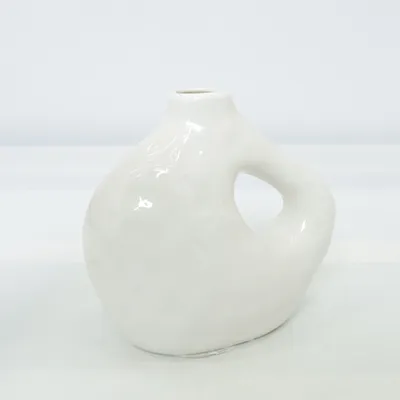 Vase (Weiß) von Jysk Polyester