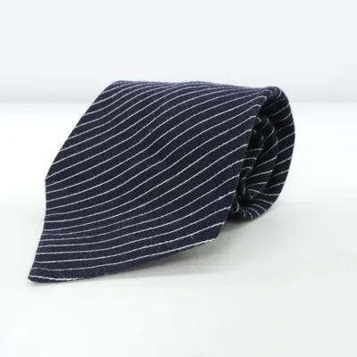 Cravate (Bleu) de Belmondo Soie, Laine