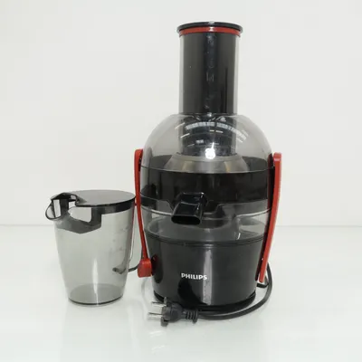 Råsaftcentrifug (Svart, Röd) från Philips