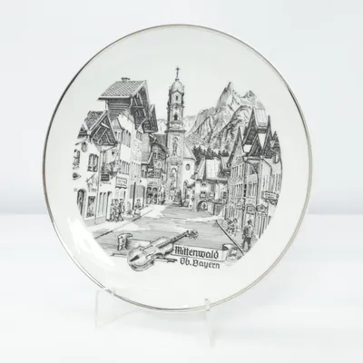 Wall plate (White, Black) from Bavaria