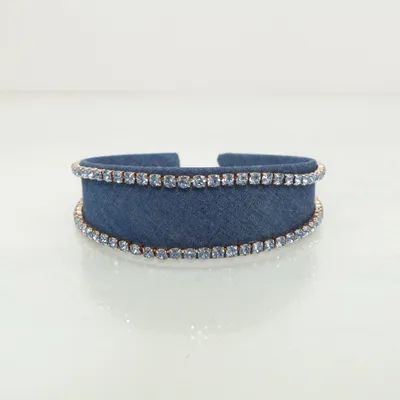 Diadem (Blå, Guldfärgad)