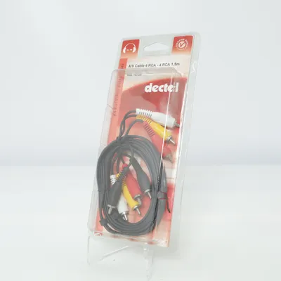 RCA cable (Black, Red, White, Yellow) from Dectel