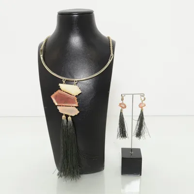 Sieradenset (Goud, Zwart, Roze) van Pippa Jean Onbekend materiaal