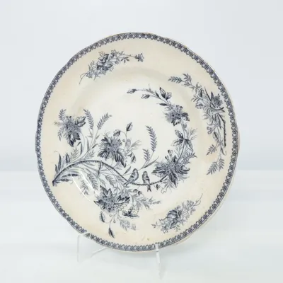 Assiette (Beige, Bleu) de Gustavsberg