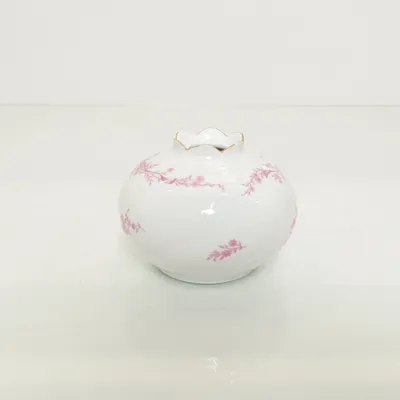 Vase (White, Pink) from Freiberger