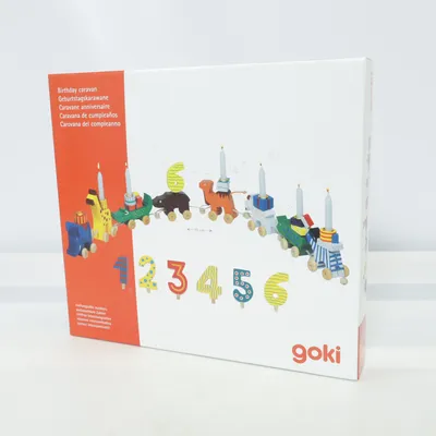 Train jouet (Birthday Caravan) de Goki