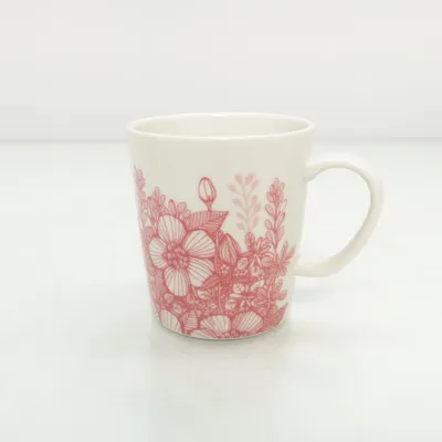 Mug (White, Pink) from Arabia