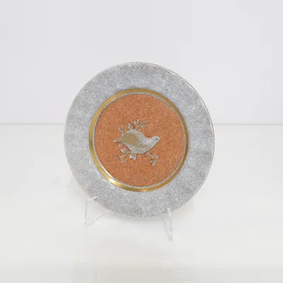 Bord (Grijs, Oranje, Goud) van Royal Copenhagen