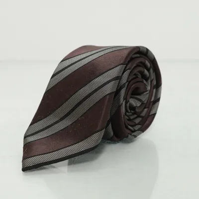Tie (Brown, Gray) from Theo Wormland Silk
