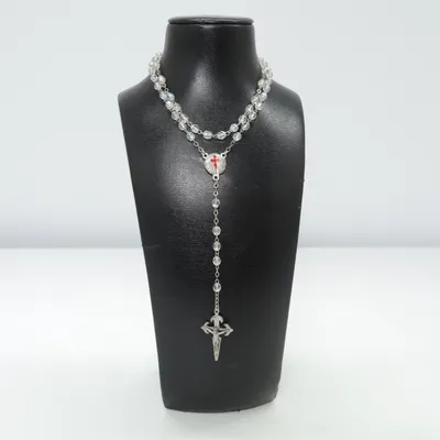 Collier (Argent, Transparent) Métal inconnu