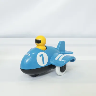 Leksaksflygplan (Blå, Vit, Gul) från Brio